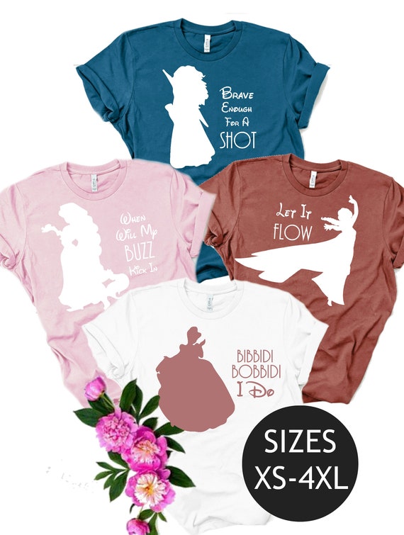 disney bride and bridesmaid shirts