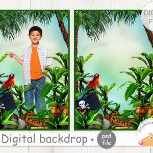 Pirate Digital Backdrop, Composite Portrait Photography, Overlays For Photography, Edit digital background, Digital Backdrop for Children