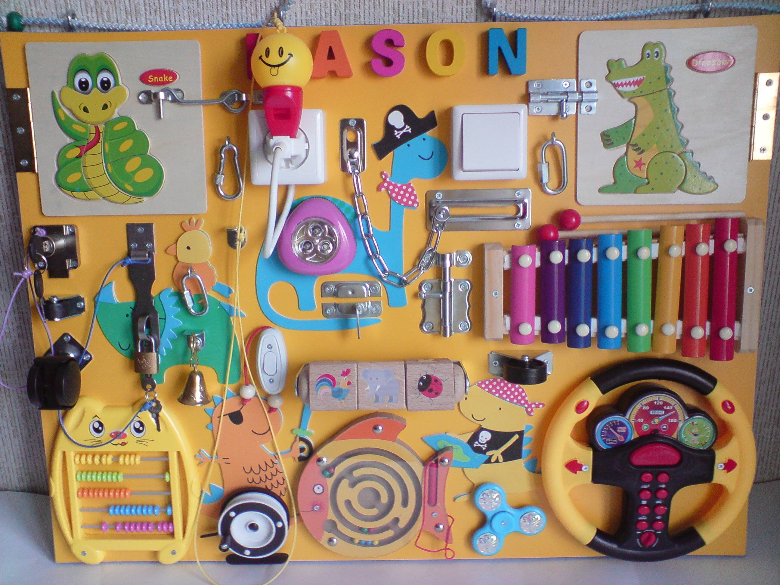 Busy Board Busy Board Bebe Montessori Jouet Tout Petit Panneau Etsy