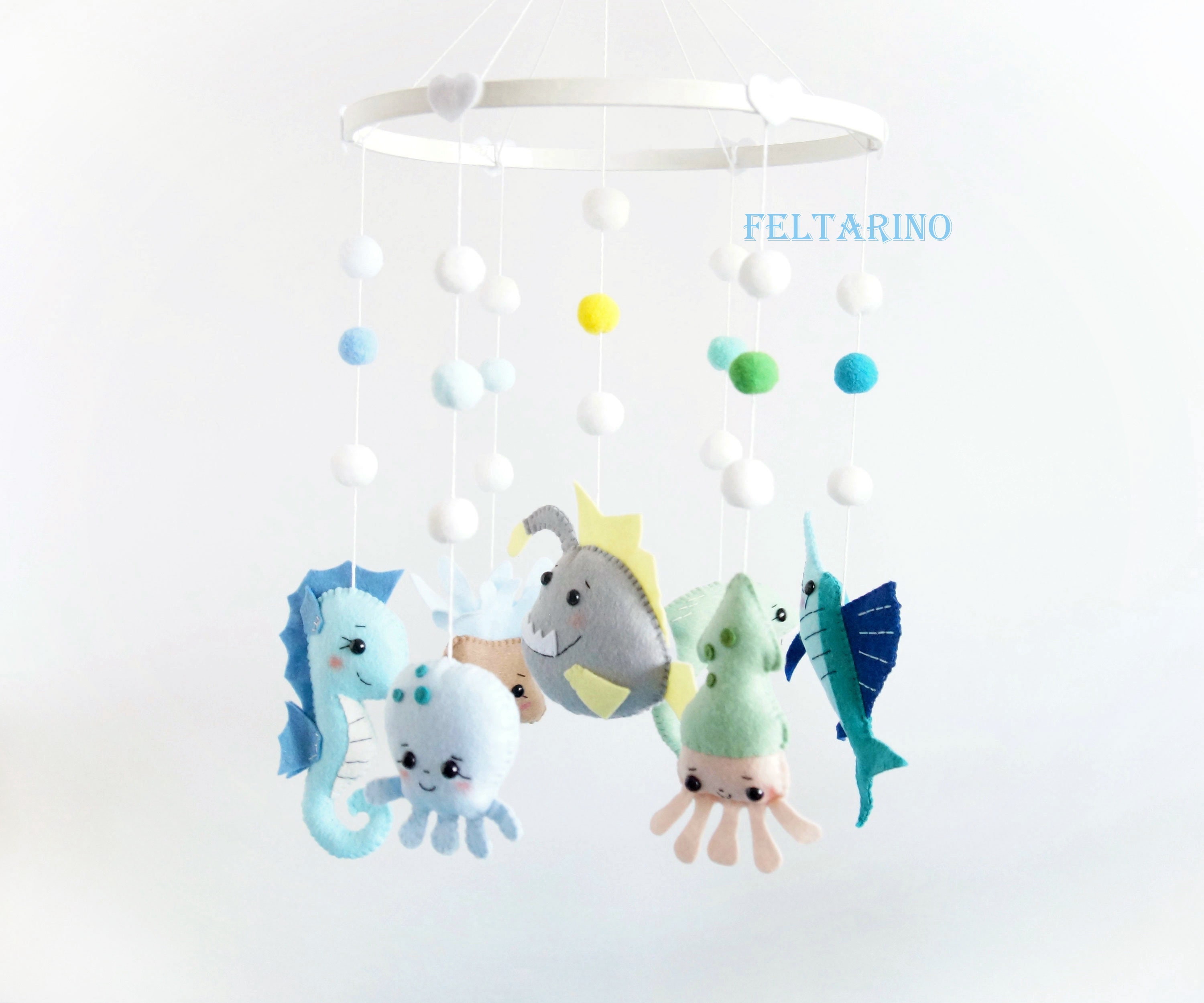 Ocean crib mobile Nautical mobile Baby crib mobile Nursery Etsy