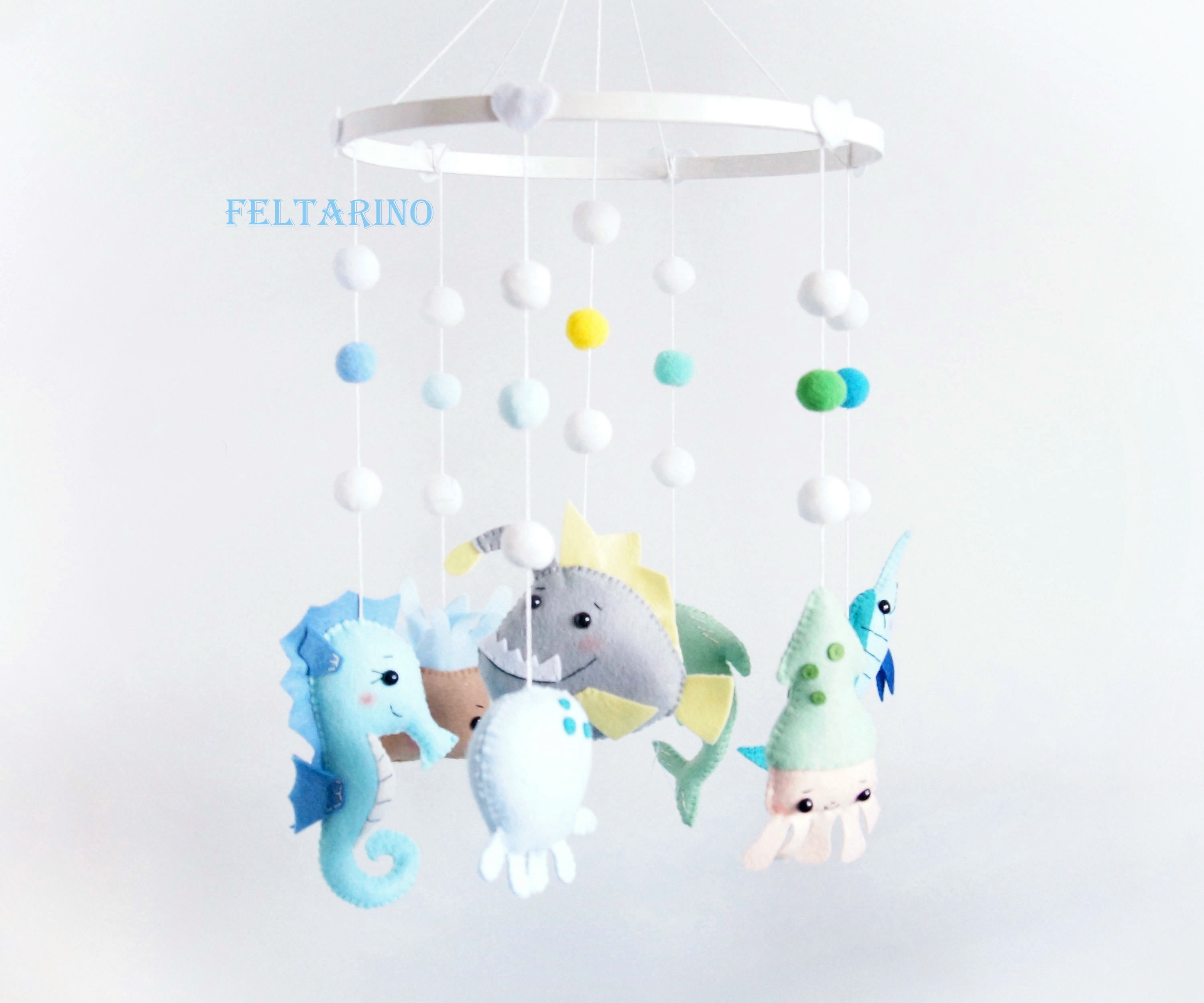 Ocean crib mobile Nautical mobile Baby crib mobile Nursery Etsy