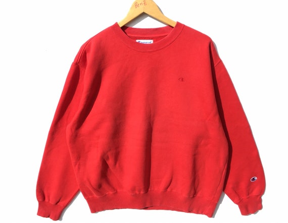 Champion Sweatshirt Red Size XL, Champion Sweatshi