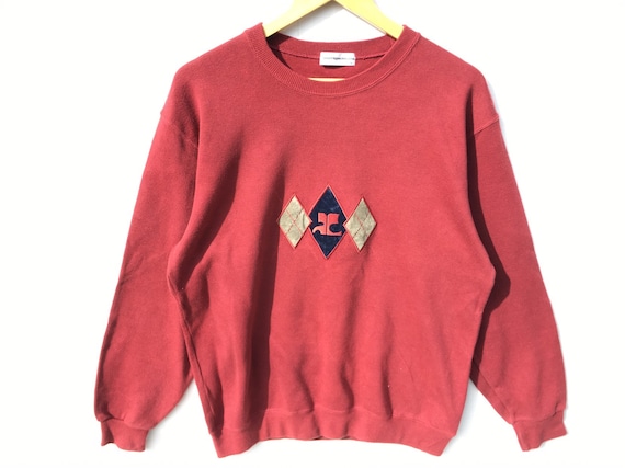 Vintage Courreges Paris Sweatshirt Maroon Size Lar