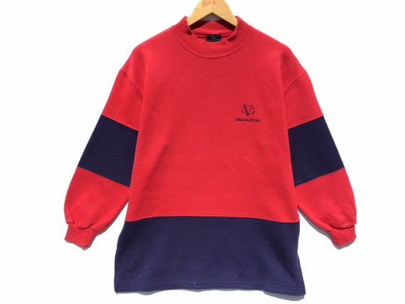 Giorgio Valentino Vintage Sweatshirt Colorblock Si