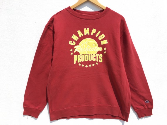 Champion Sweatshirt Red Size Large, Champion Sweat