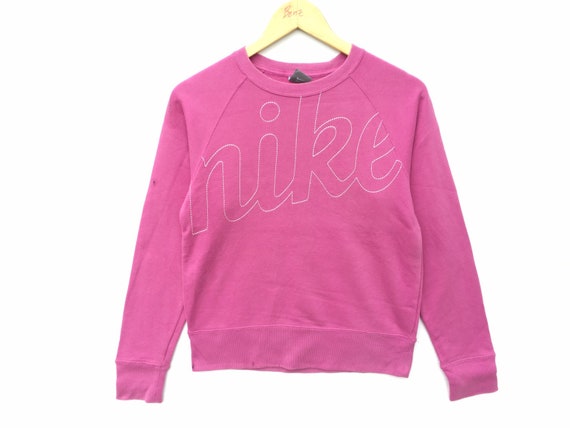 Vintage Nike Sweatshirt Pink Size Medium, 90s Nike