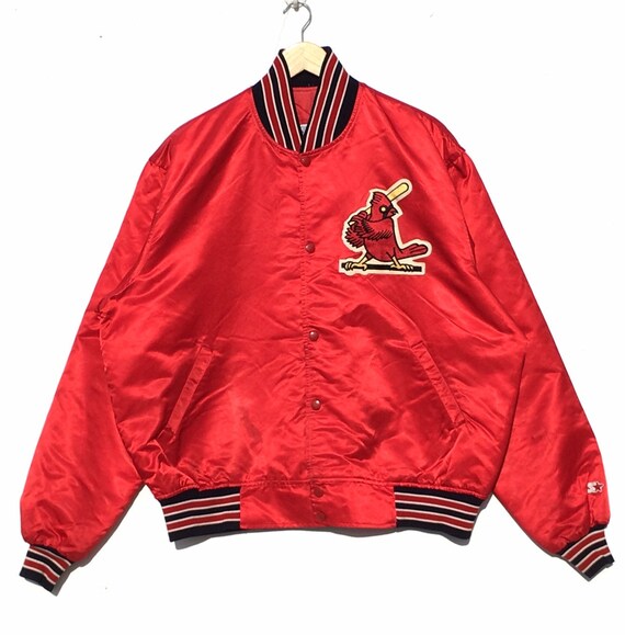 Vintage St Louis Cardinals MLB Starter Satin Bombe