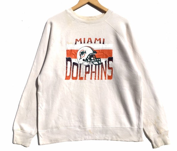 90s Miami Dolphin NFL Sweatshirt Size Large, Vinta