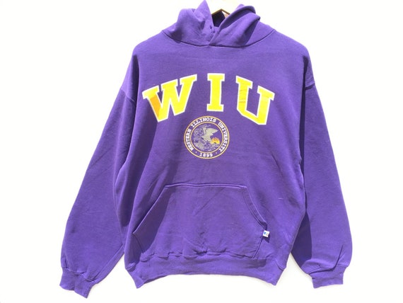 Vintage Western Illinois University Hoodie WIU Pur