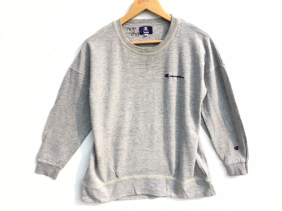 Vintage Champion Sweatshirt Grey Size Medium, Vint