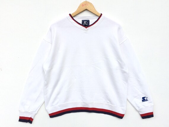 Starter Sweatshirt White Size Medium, Vintage Clot