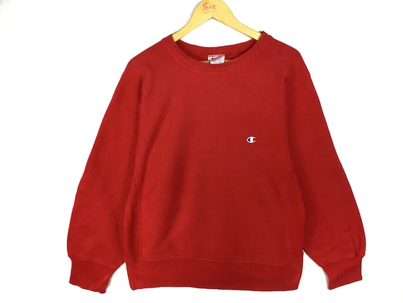 red champion hoodie medium