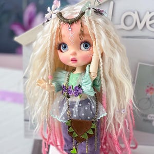 OOAK BJD Doll with Clothes, Hand Painted Art Elf Doll, Fantasy Collectible Doll, Gift for Women, Amazing Doll with Outfit, Doll for Display