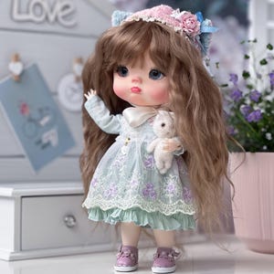 OOAK BJD Doll, Collectible Art Doll, Beautiful Doll with Outfit, Gift for Her, Adorable Doll for Special Occasion, Doll and Clothes Set Gift
