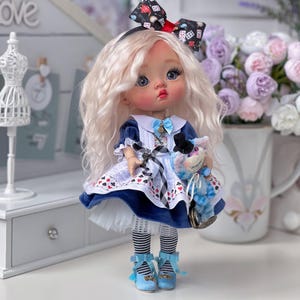 Fantasy Art Doll in Wonderland Style, OOAK BJD Doll, Handmade Fairytale Doll, Whimsical Doll, Special Occasion Doll, Cute Doll for Gift