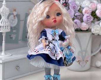 OOAK Wonderland BJD Doll, Handmade Fantasy Art Doll with Full Outfit, One of a Kind Collector Display Piece, Doll with Outfit Gift Idea