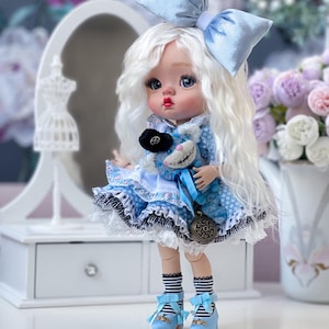 Fairytale Art OOAK Doll, Elegant Doll for Display, BJD Designer Doll, Doll with Clothes Set, Wonderland Doll for Collection, Gift for Her