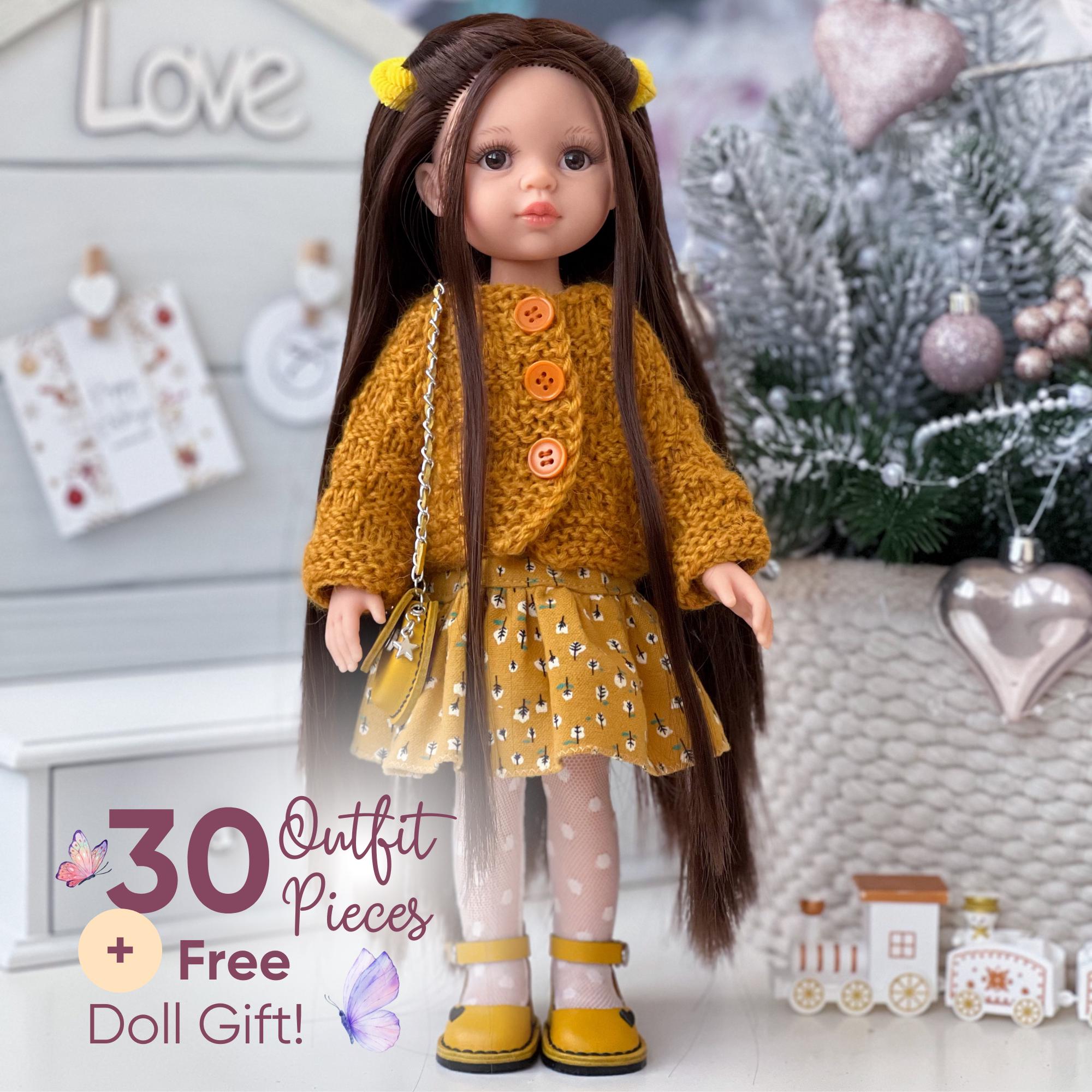 女の子向け人形ギフトセット、12インチのパオラ・レイナ人形用洋服
