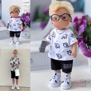 Custom Doll for Boy, Personalized Gift for Him, Textile Doll from Photo, Handmade Art Doll, Gift for Son or Husband, Unique Custom Keepsake