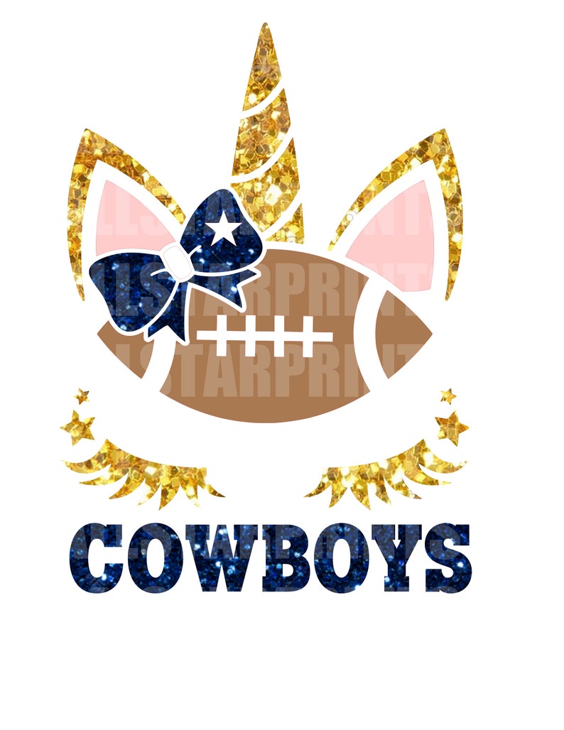 Glitter Unicorn Svg Png Cowboys Glitter PNG SVG File | Etsy