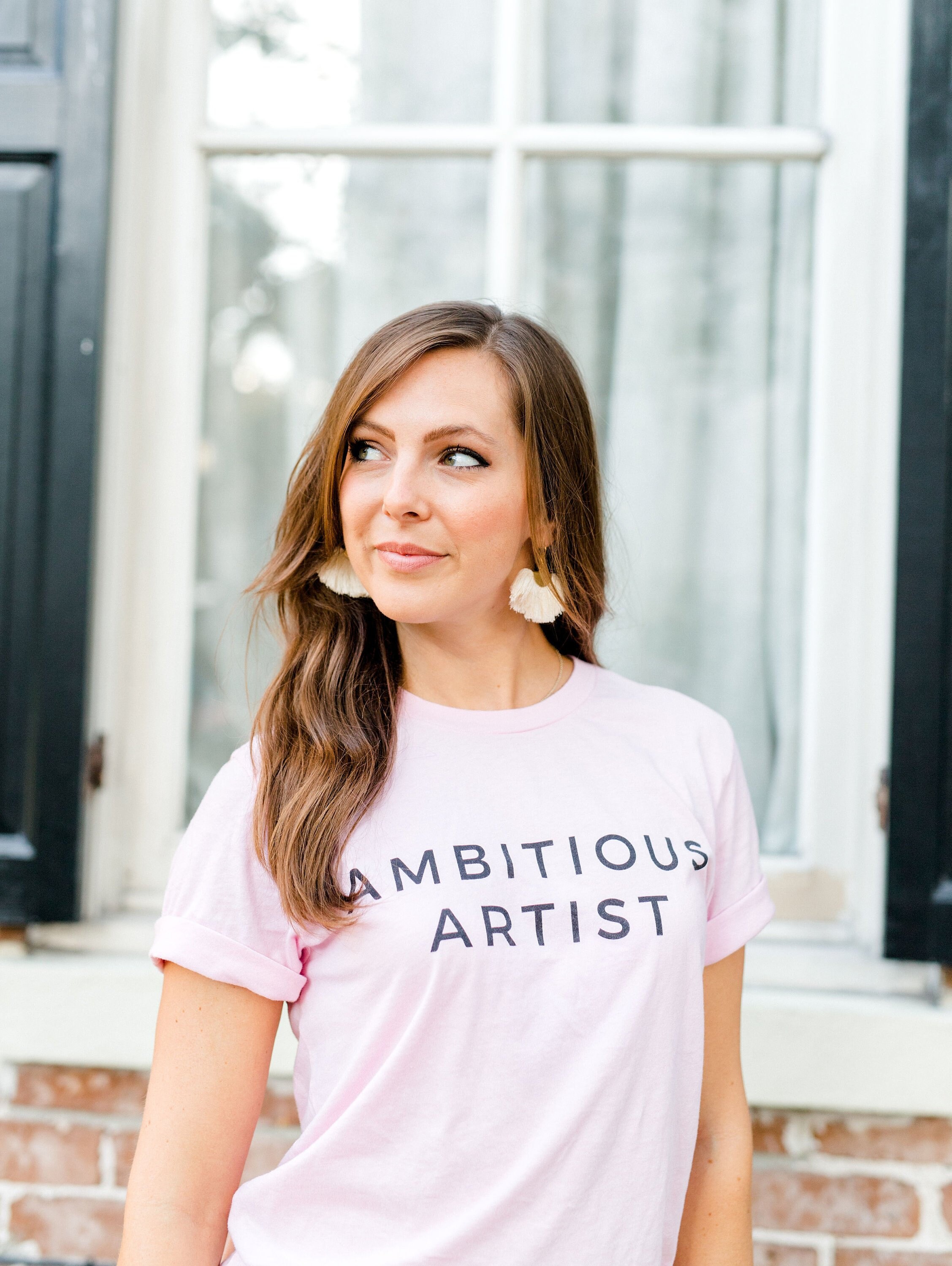 Ambitious Artist Pink and Black T-shirt 