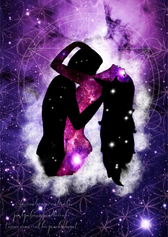 Mantra De Guerison D Art De Mur D Affiche Amour Etsy France