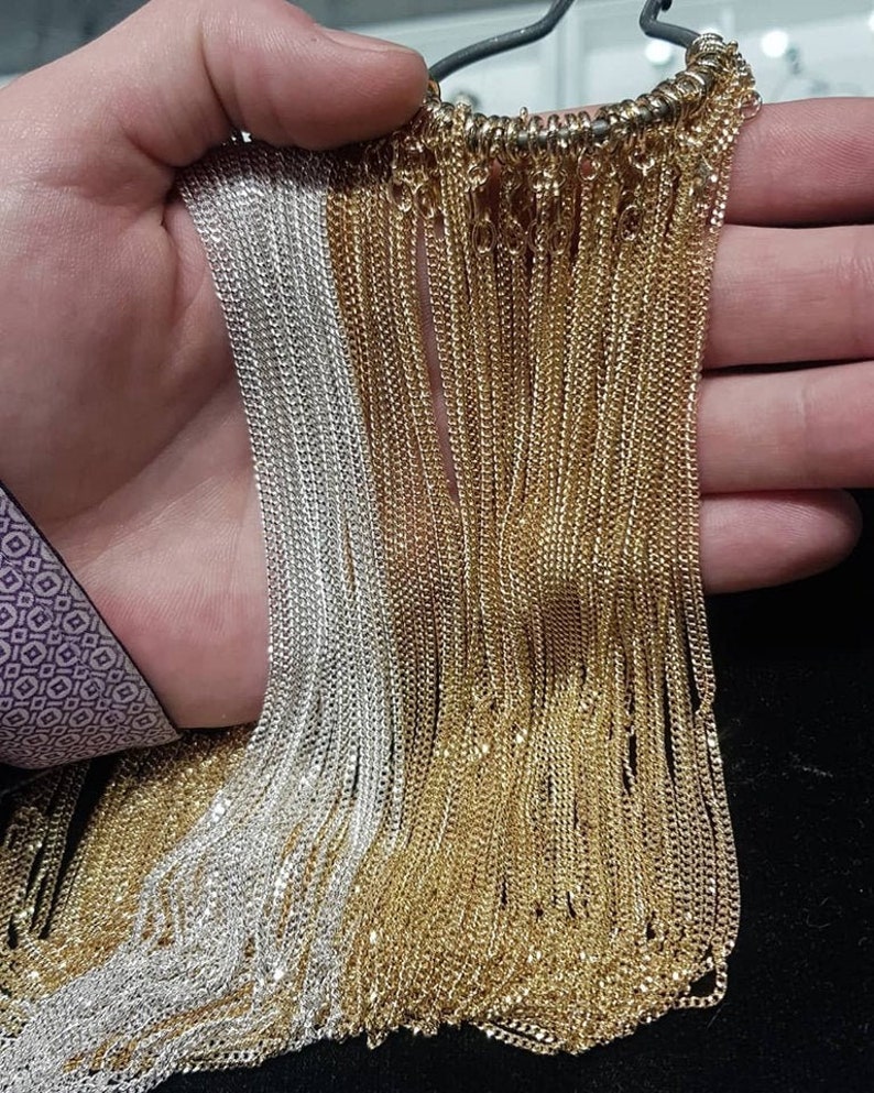 Sterling Silver & Goldplated Sterling Silver Chains Etsy