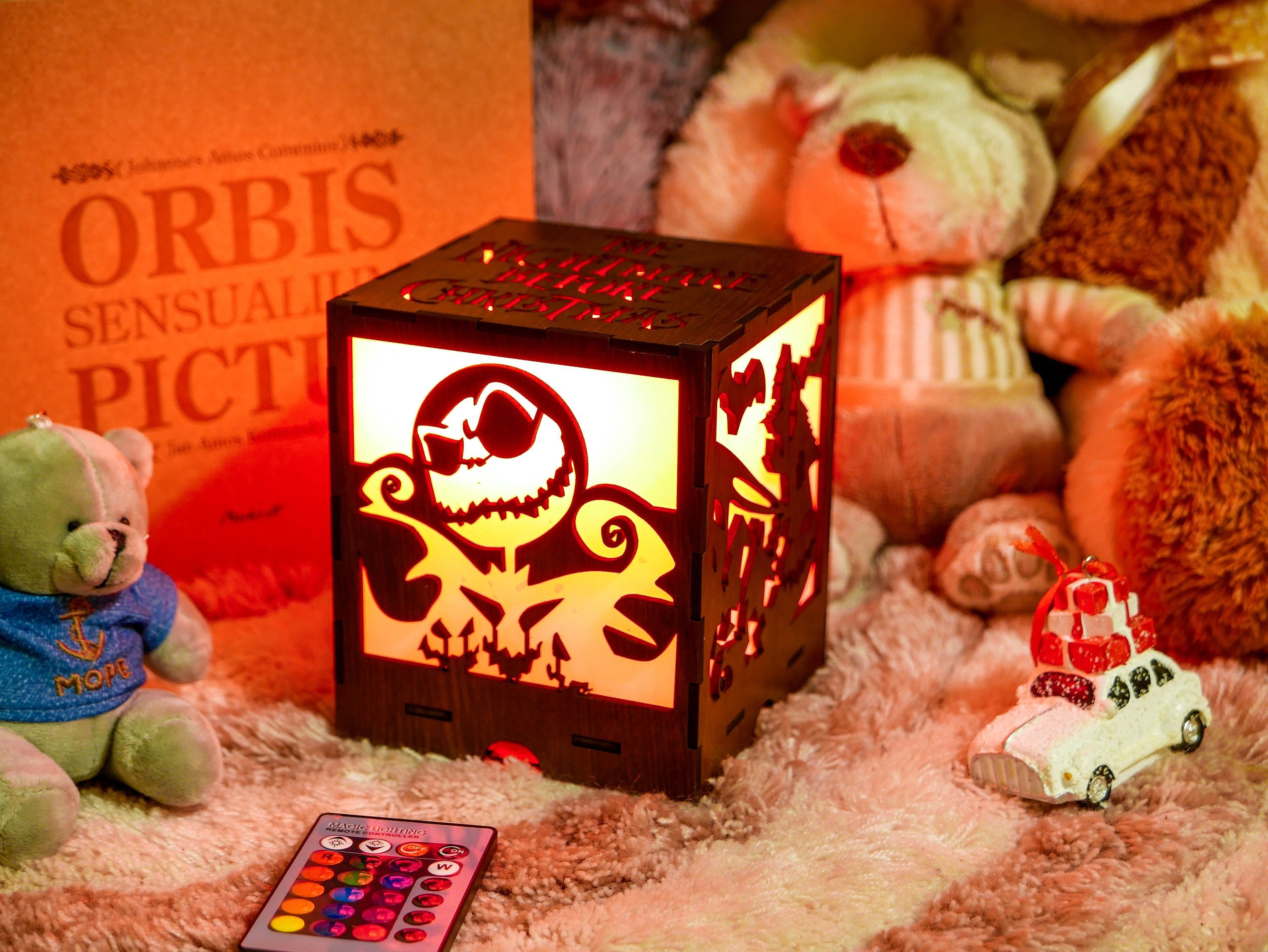 Nightmare Before Christmas Lamp the Nightmare Jack Decor LED Etsy