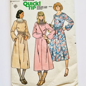 May include: A vintage sewing pattern for a dress, featuring three women wearing different styles of dresses. The pattern is from Butterick and is number 6250. The pattern is for a size medium.