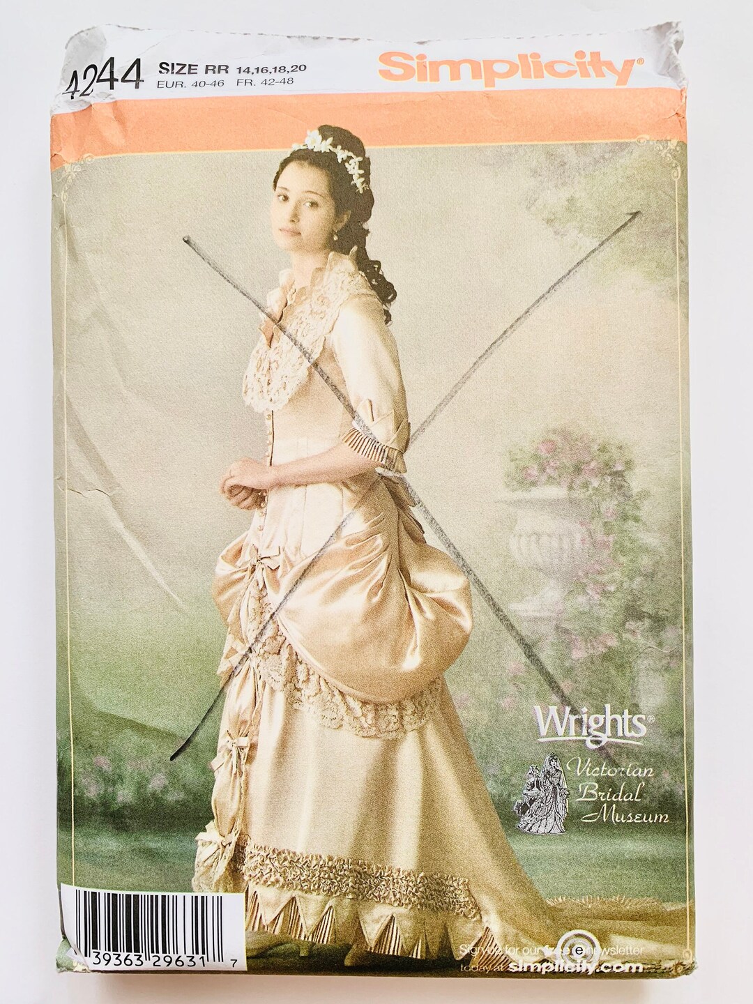 Simplicity 4244 Victorian Bridal Gown Pattern Uncut size 14 20 Etsy Simplicity 4244 Victorian Bridal Gown Pattern Uncut size 14 20 Etsy