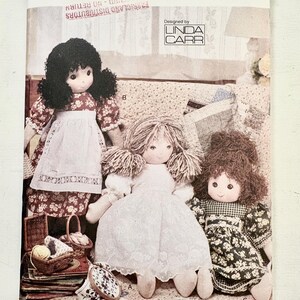 Vintage 2000’s Vogue Doll Collection 7418, Linda Carr Rag Doll Pattern, Uncut
