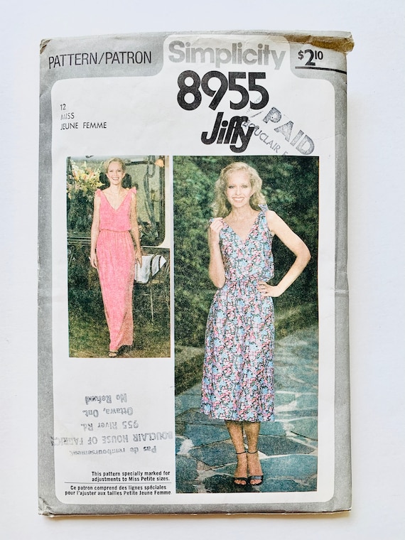 pre cut dress patterns Jersey - PRE-CUT, Omenankukkia