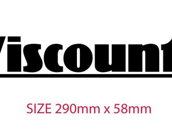 Viscount decal sticker for caravan motorhome 290mm x 58mm