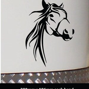 Horse Head Sticker Decal  for Horse Float trailer vehicle car window ute