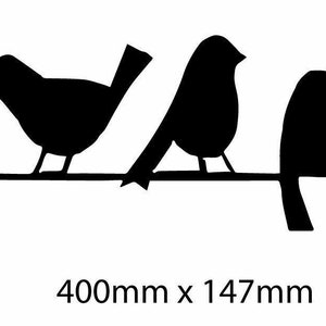 5 Birds on a wire Sticker , vehicle decal , caravan sticker, motorhome , car
