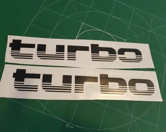 The 2 X Turbo Stickers 4Wd 4X4 Sticker