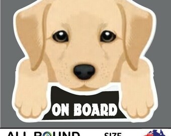 Labrador Sticker-Dog-On-Board-Sticker-Popul On Board Dog Sticker Decal Popular