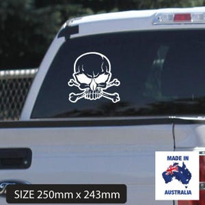 Skull and Bones groot raam auto vinyl sticker sticker stickers
