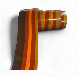 Autocollant à rayures rétro marron pour véhicule, fourgonnette, camping-car, caravane, 4x4