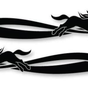 Horse float stripe decal  trailer stickers 900mmwide  design 004