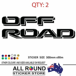 OFF ROAD Decal Sticker: JDM Drift Car, Truck, 4x4 (300mm x 90mm)