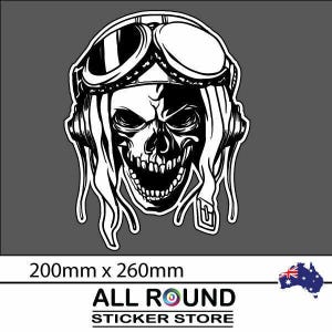 Skull car sticker Skull rider Decal decal popular ebay sticker