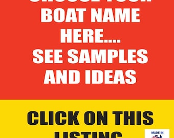 The 2X Custom Boat Name Sticker Decals 570Mm