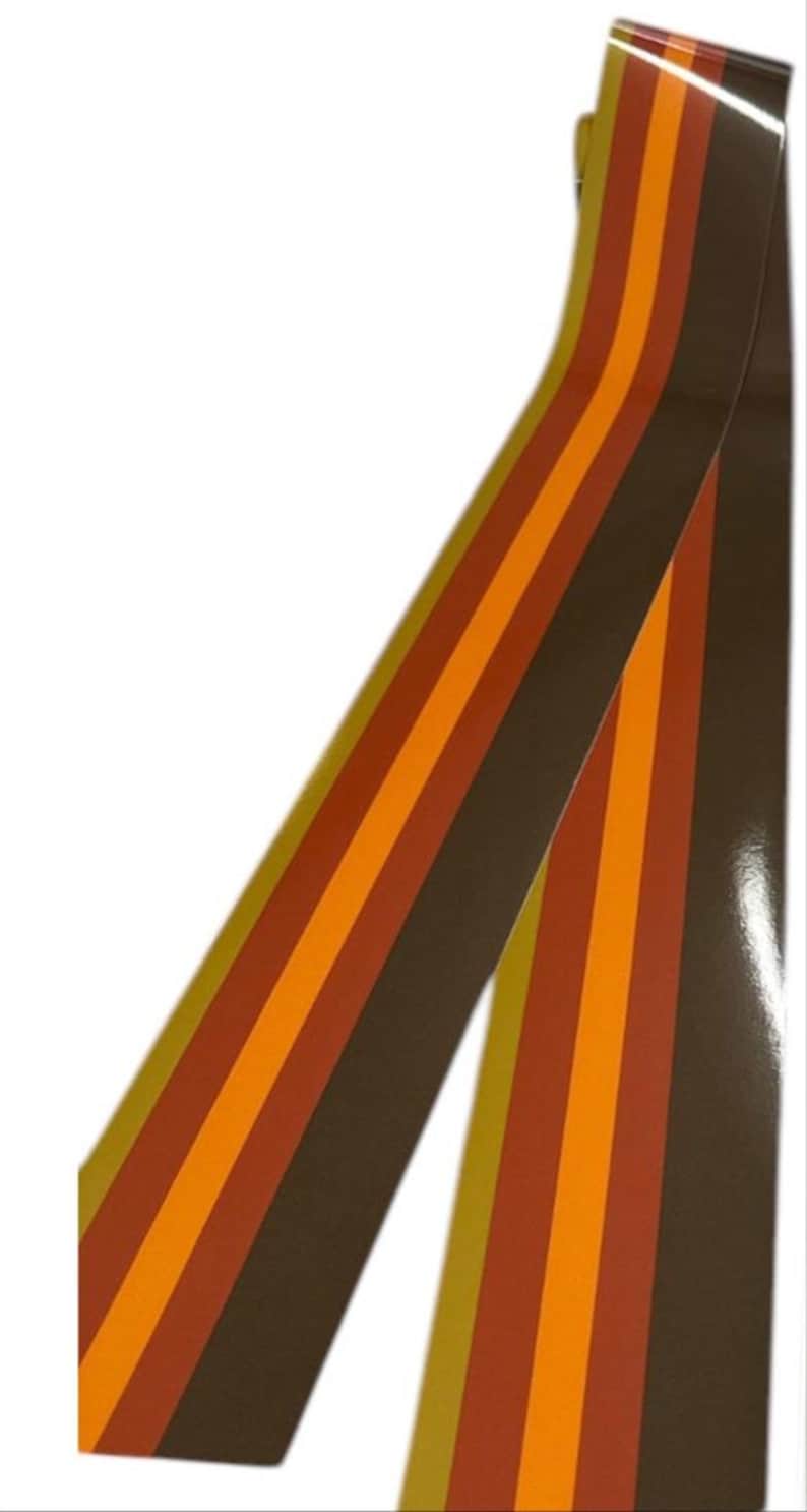 Brown Retro Stripe Pinstripe Vehicle Sticker Decal Van Motorhome Camper ...