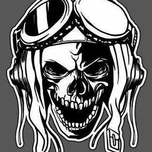 Skull car sticker Skull rider Decal decal popular ebay sticker