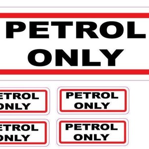 Red Black Diesel Stickers 4 Diesel Only Fuel Stickers – Red & Black Warning Decals For Gas Caps & Vehicles Gasoline Only Sticker - Foto 9