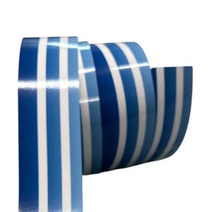 Retro Blue Van Pinstripe Decal: Custom Campervan Vinyl Stripe Sticker