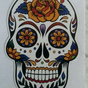 Suikerschedel autosticker sticker kleine tot grote maten beschikbaar voertuig, camper, raam