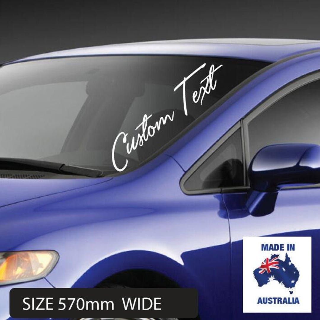 Car Sticker Writing Personalised Windscreen Lettering Name Vinyl Styling Car Van Sticker - Etsy