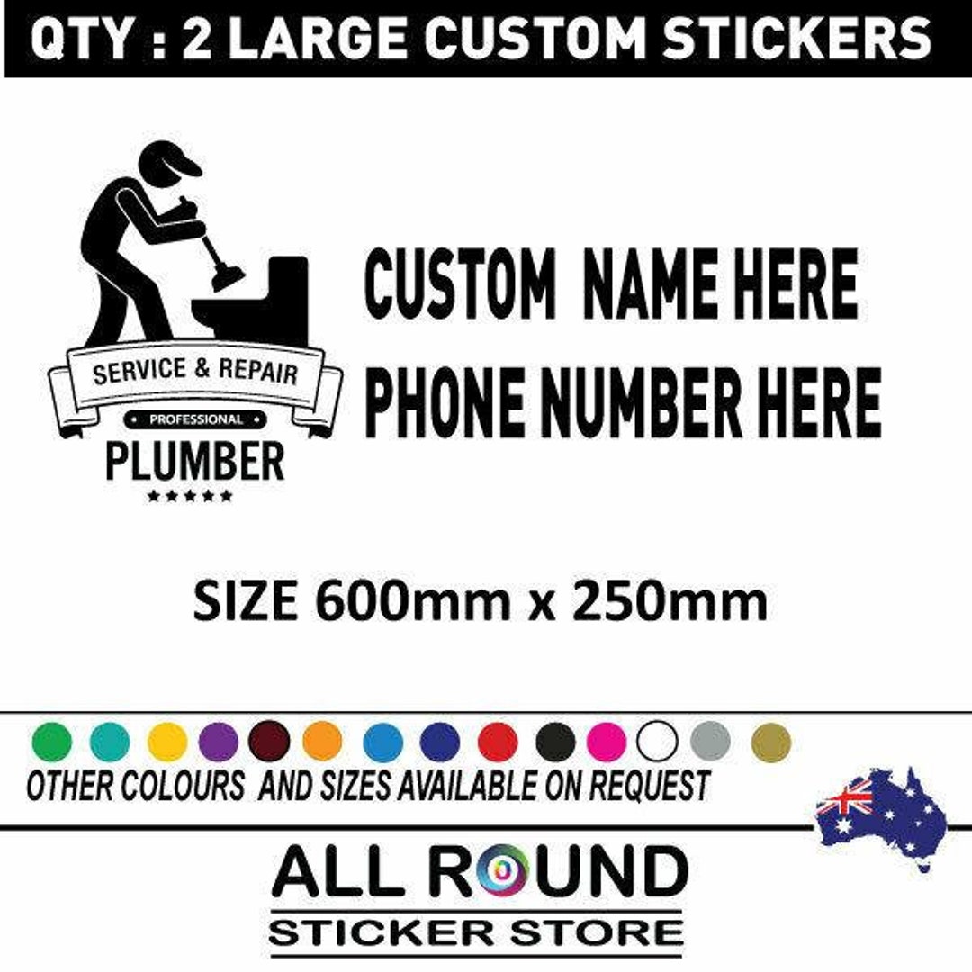 thumbnail image 2 of Custom Van Sign Design – Personalized Business Door Signage Decals (2-Pack) 2 of 6